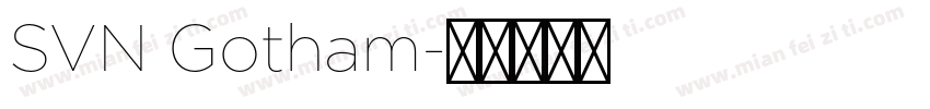 SVN Gotham字体转换